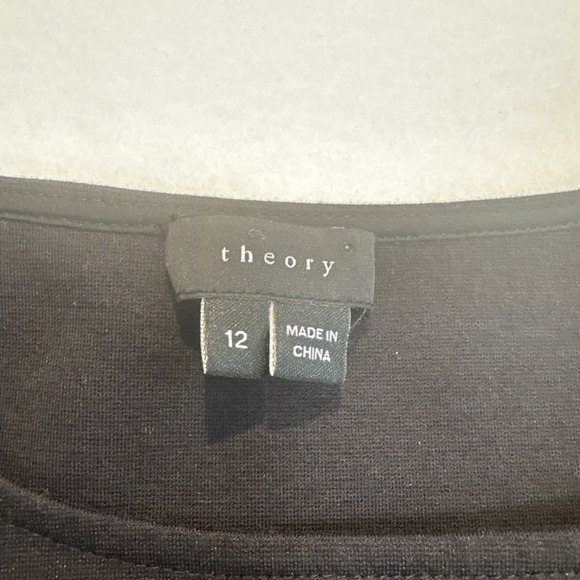 Theory‎ Dress Womens 12 Black Bodycon VINTAGE - Picture 4 of 6